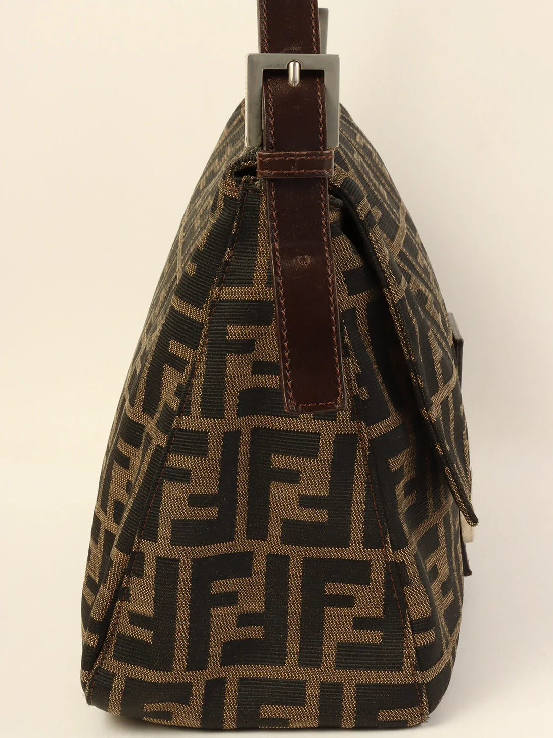 FENDI Ff Pattern Mamma Baguette Brown