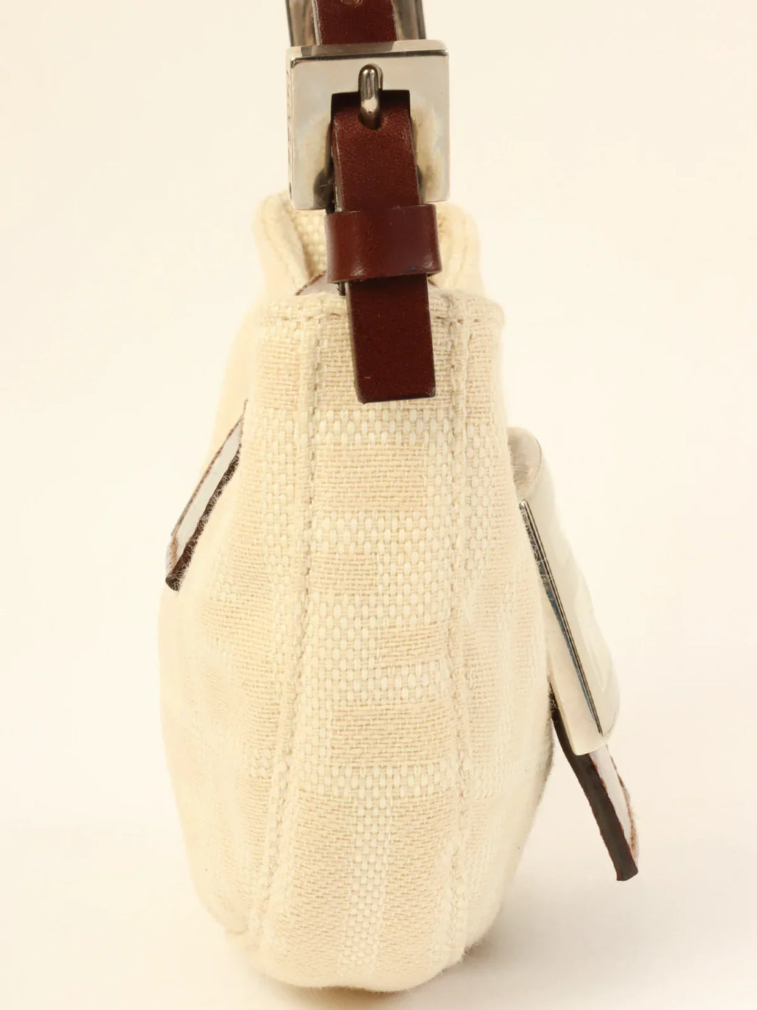 FENDI Ff Pattern Mini Mamma Baguette Light Beige/Brown