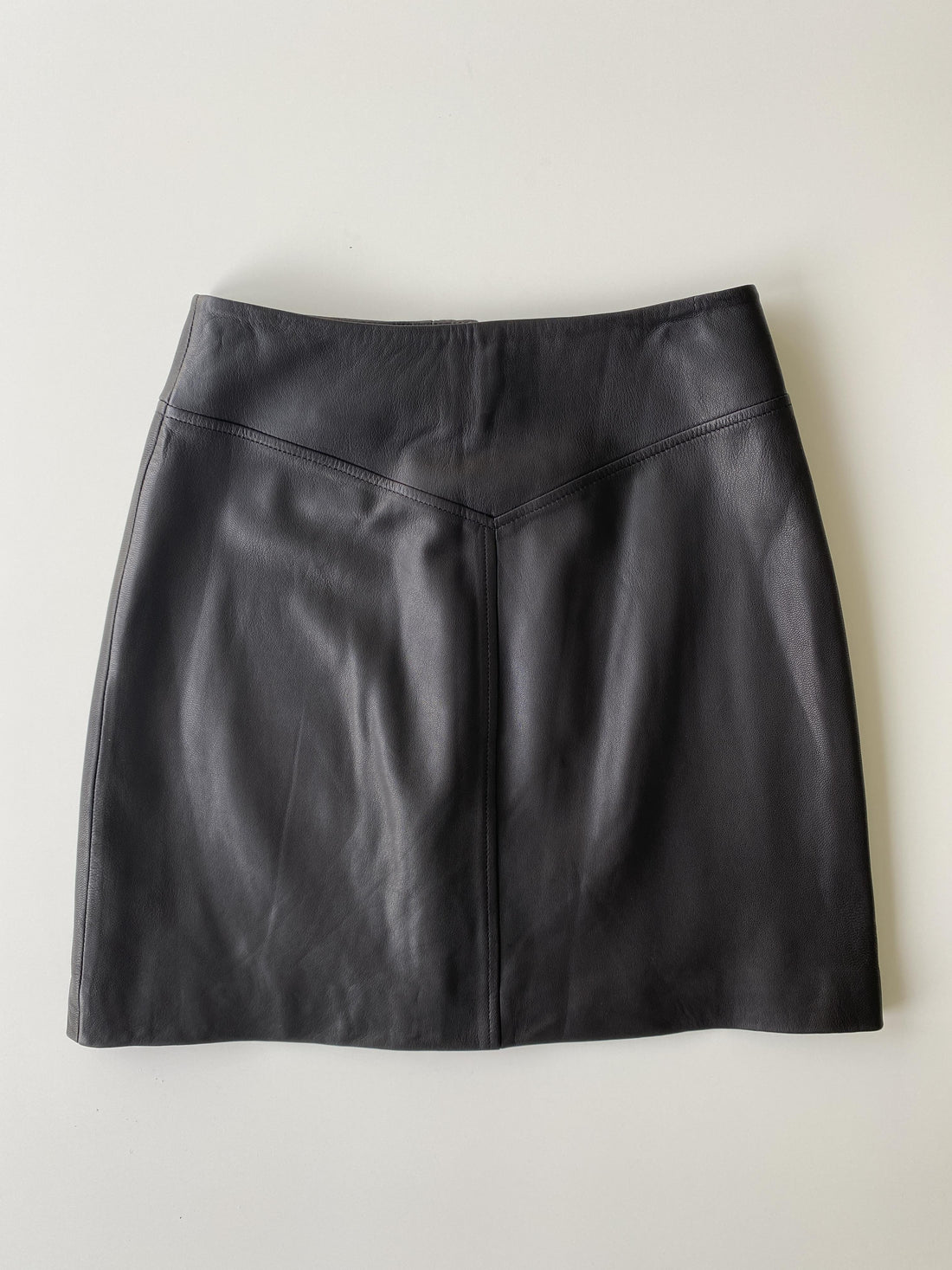 & OTHER STORIES Leather Snap Button Mini Skirt - SIZE EUR 34 / US 2