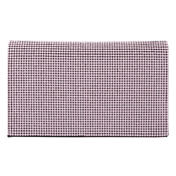 Chanel Around 2004 Made Sequins Satin Clutch Bag Pink/Black