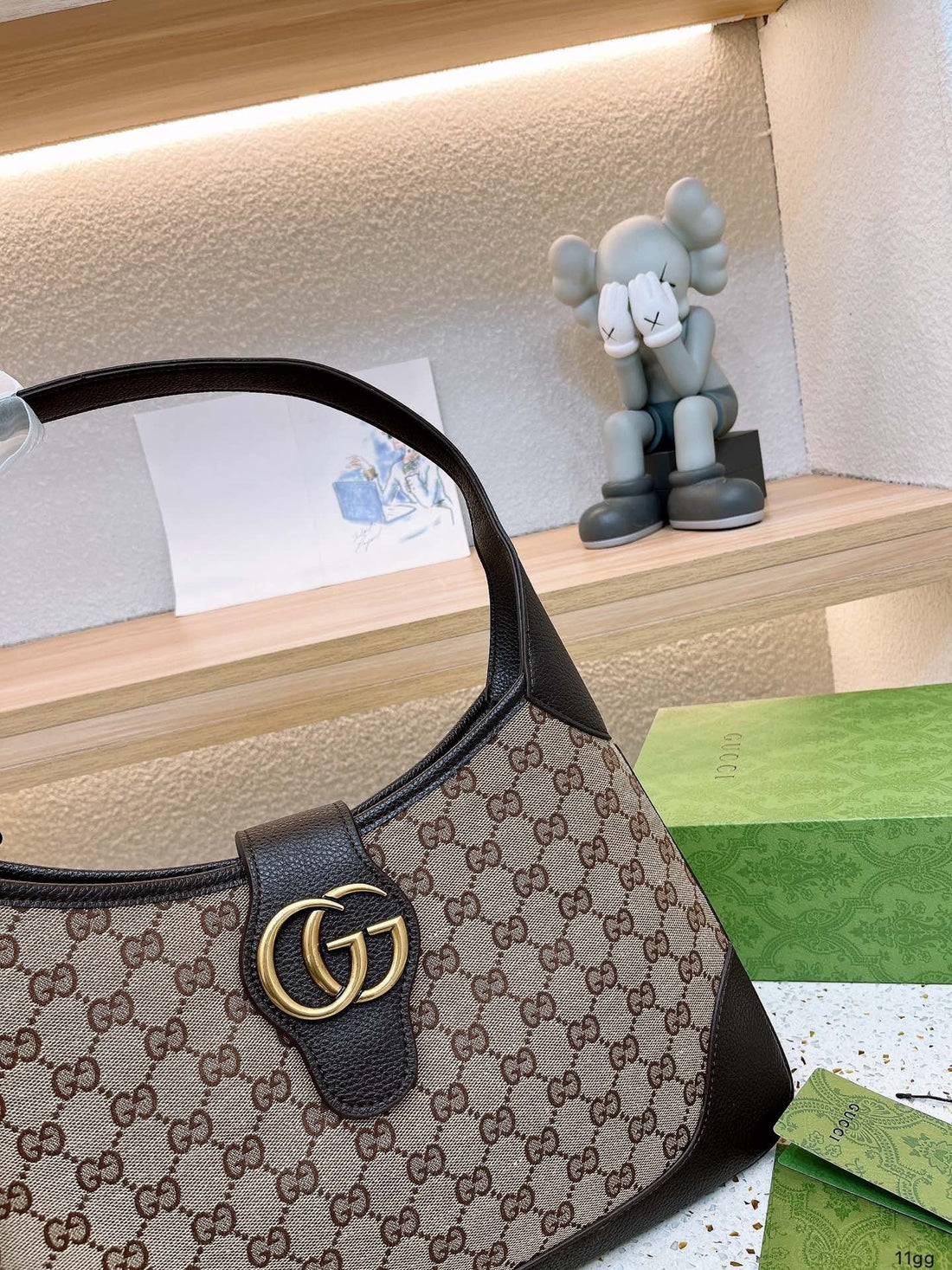 CHANEL 2.55 Double Flap Square Chain Shoulder Bag Black Lambskin h72