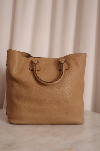 Prada Beige Vitello Daino Shoulder Bag
