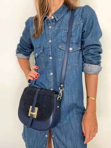 BLUE SHOULDER BAG