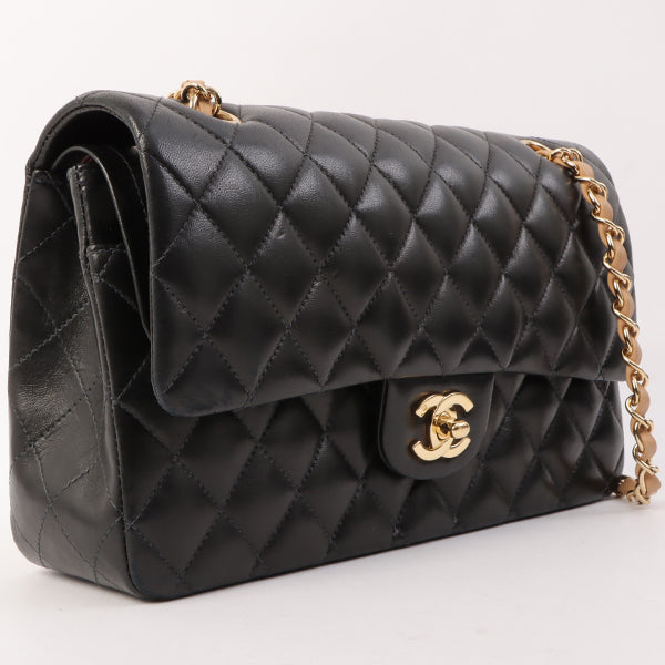 Chanel Around 2003 Made Classic Flap Chain Bag 25Cm Black/Beige