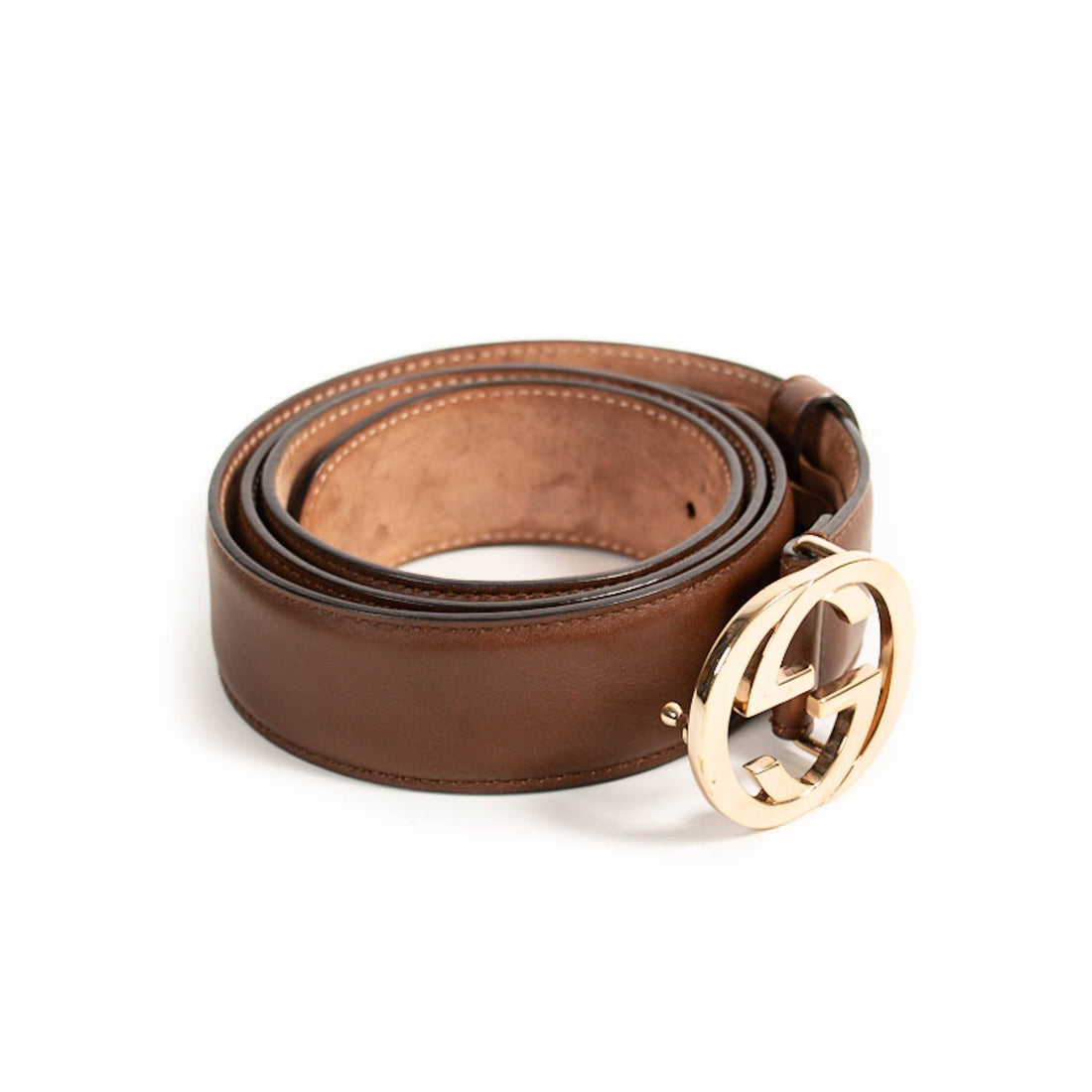 Gucci GG Interlocking Leather Belt