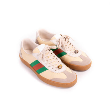 Gucci Ace Leather Bee Sneakers