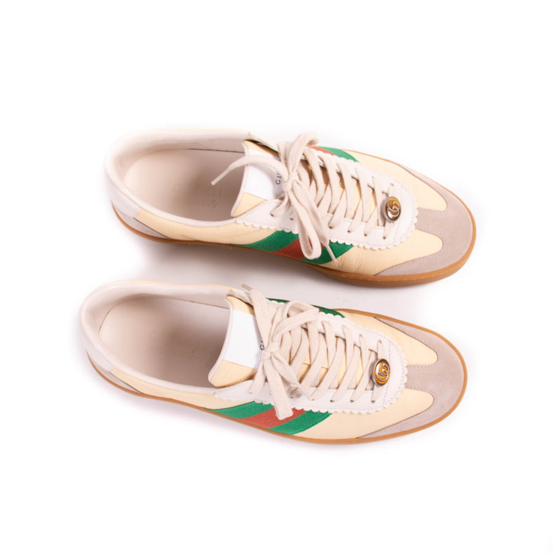 Gucci Ace Leather Bee Sneakers