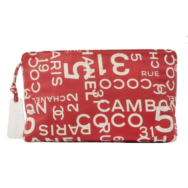 Chanel Around 2002 Made By Sea Line Multi Pouch Red