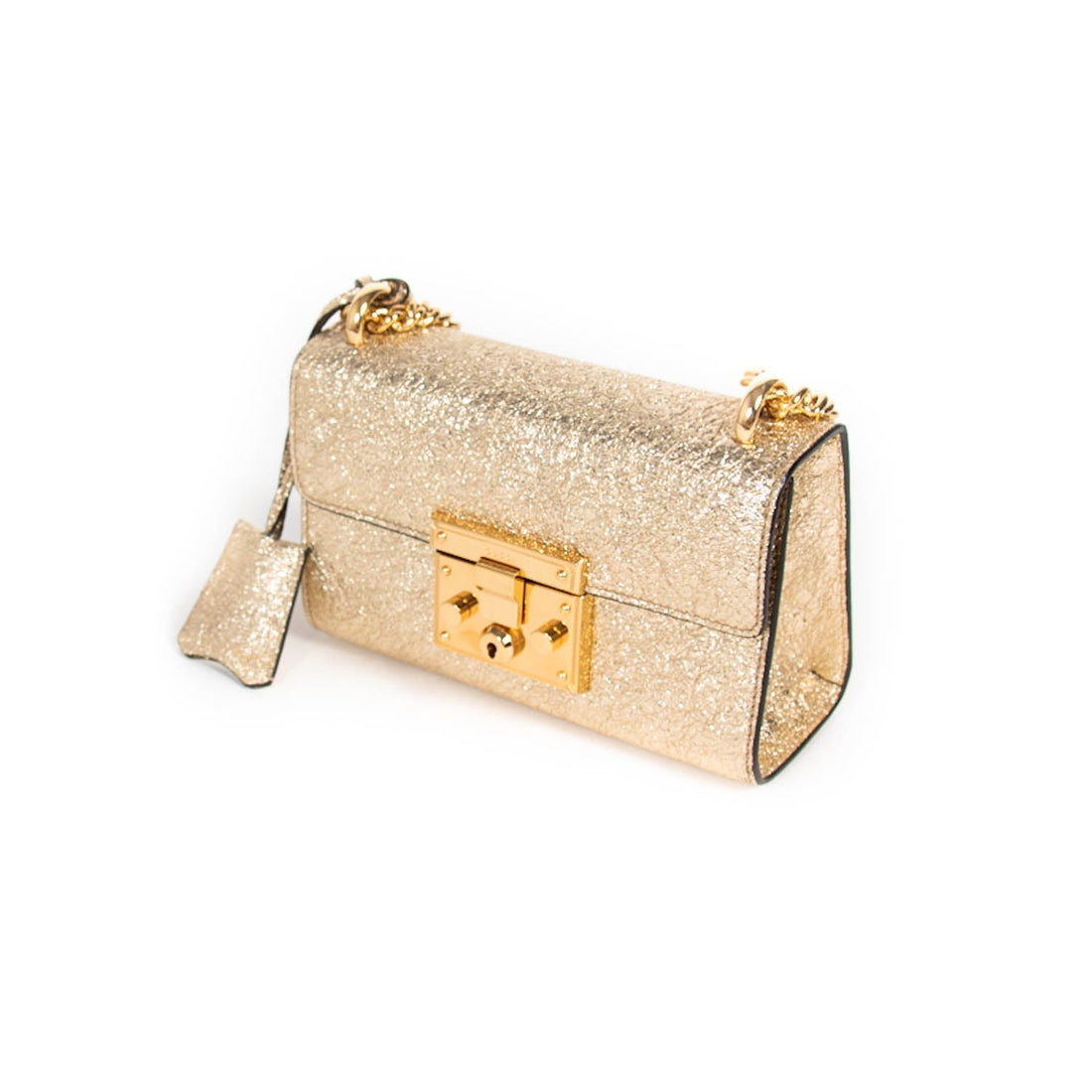 Gucci Metallic Padlock Shoulder Bag
