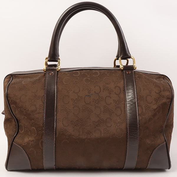 Celine C Sulky Pattern Boston Bag Brown