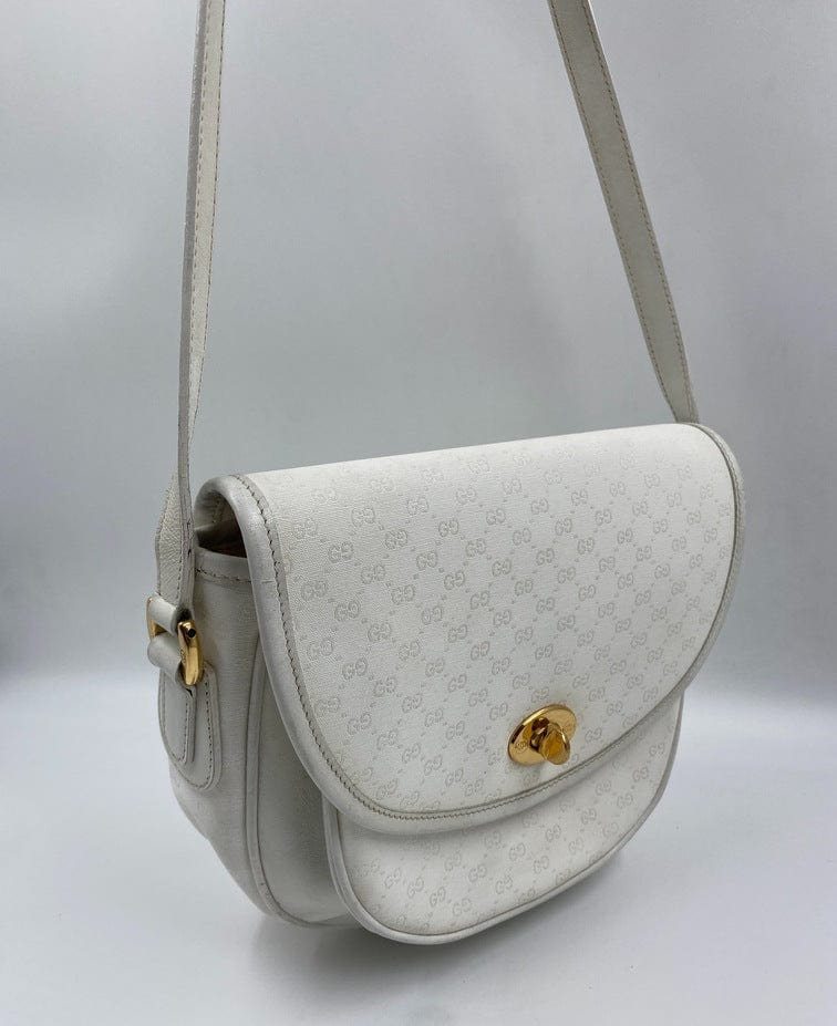 Vintage Gucci Canvas Crossbody Bag