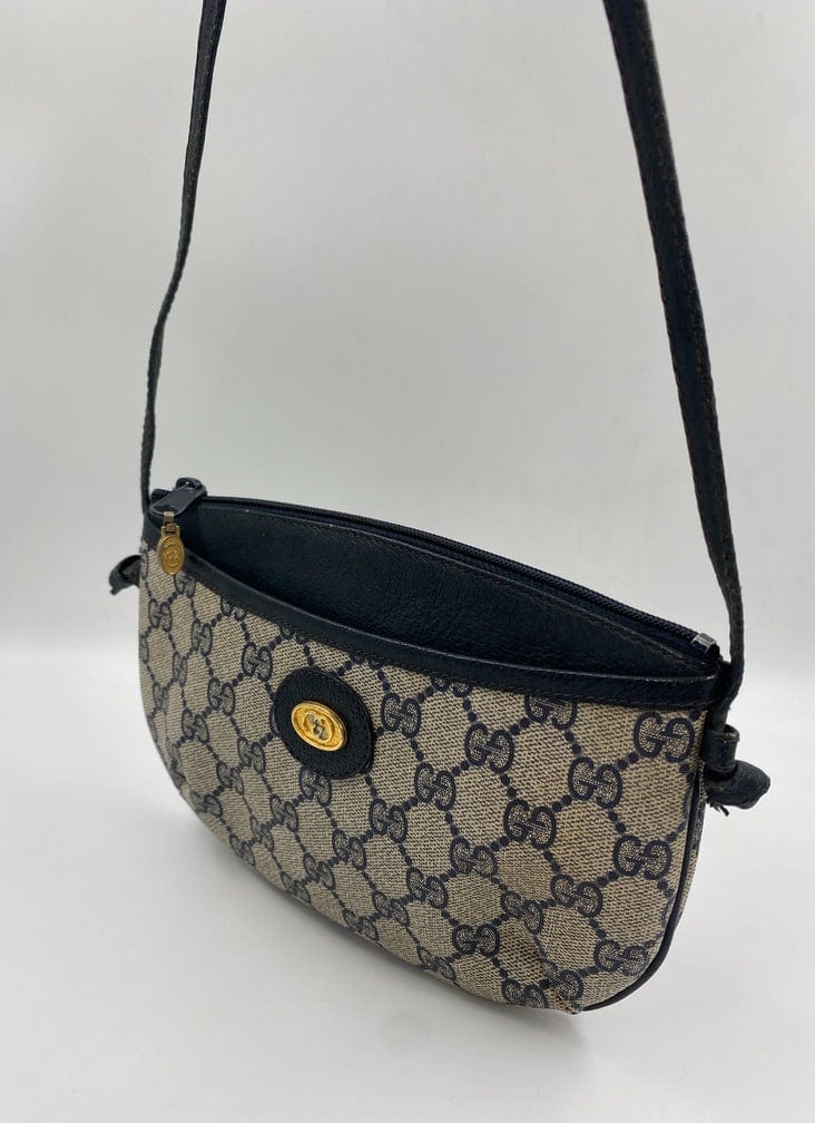 Vintage Gucci Canvas Crossbody Bag