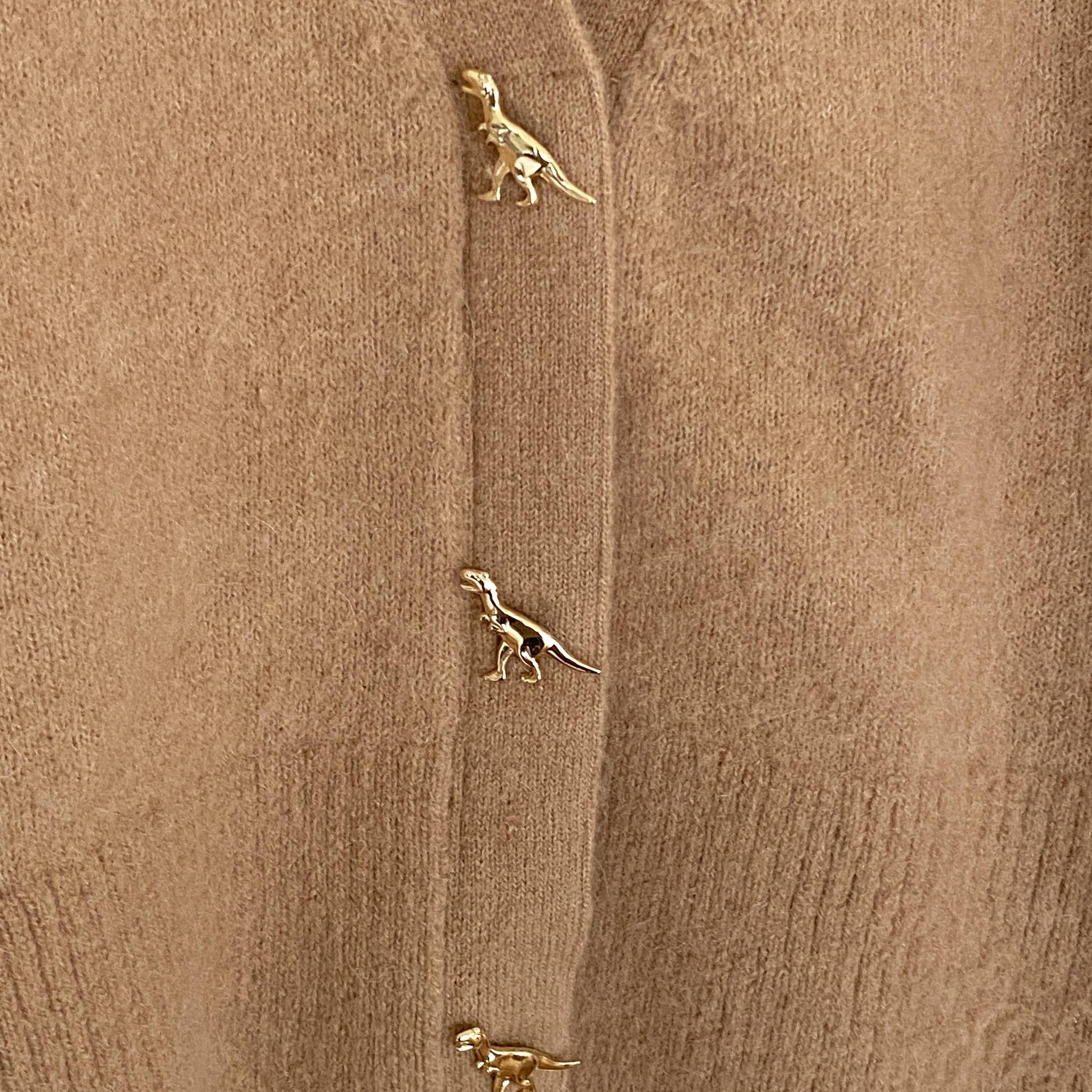 & OTHER STORIES Dinosaur Button Knit Cardigan - SIZE EUR S