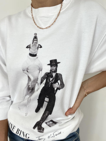 ANINE BING RAMONA SWEATSHIRT AB X TO DAVID BOWIE - SIZE XS