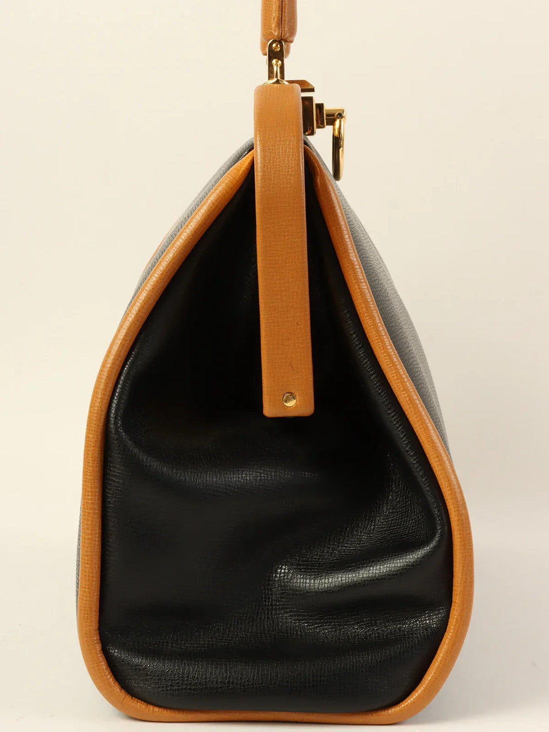 DIOR Logo Plate 2Way Bag Black/Beige