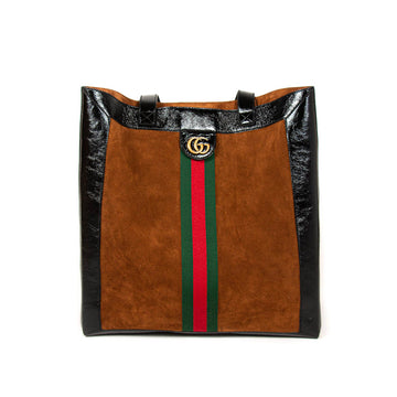 Gucci Large Ophidia Suede Tote