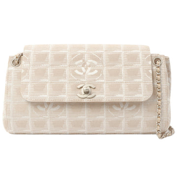 Chanel Around 2002 Made New Travel Line Matelasse Plate Chain Bag