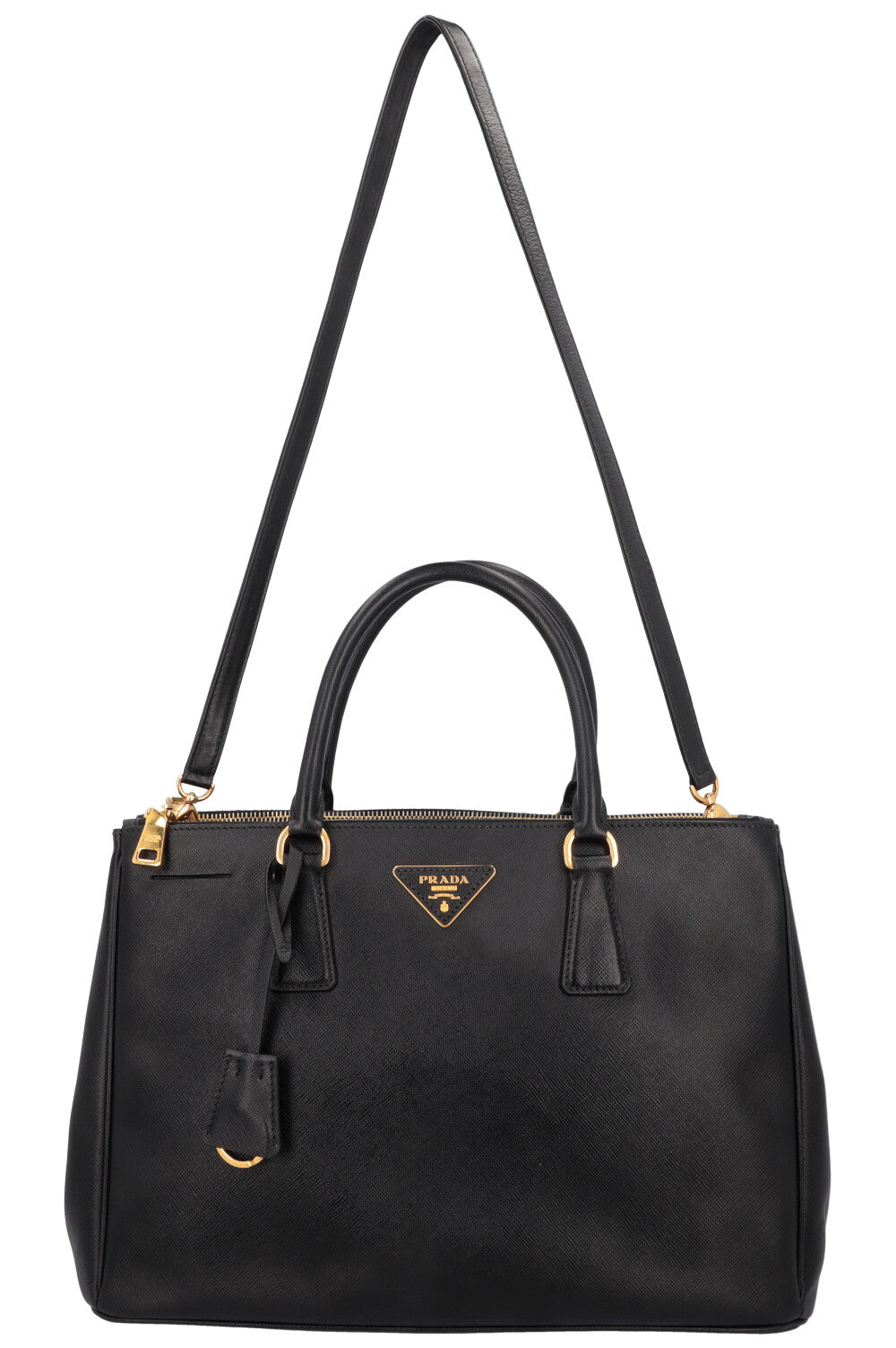 PRADA Galleria Saffiano Large Tote Bag Black