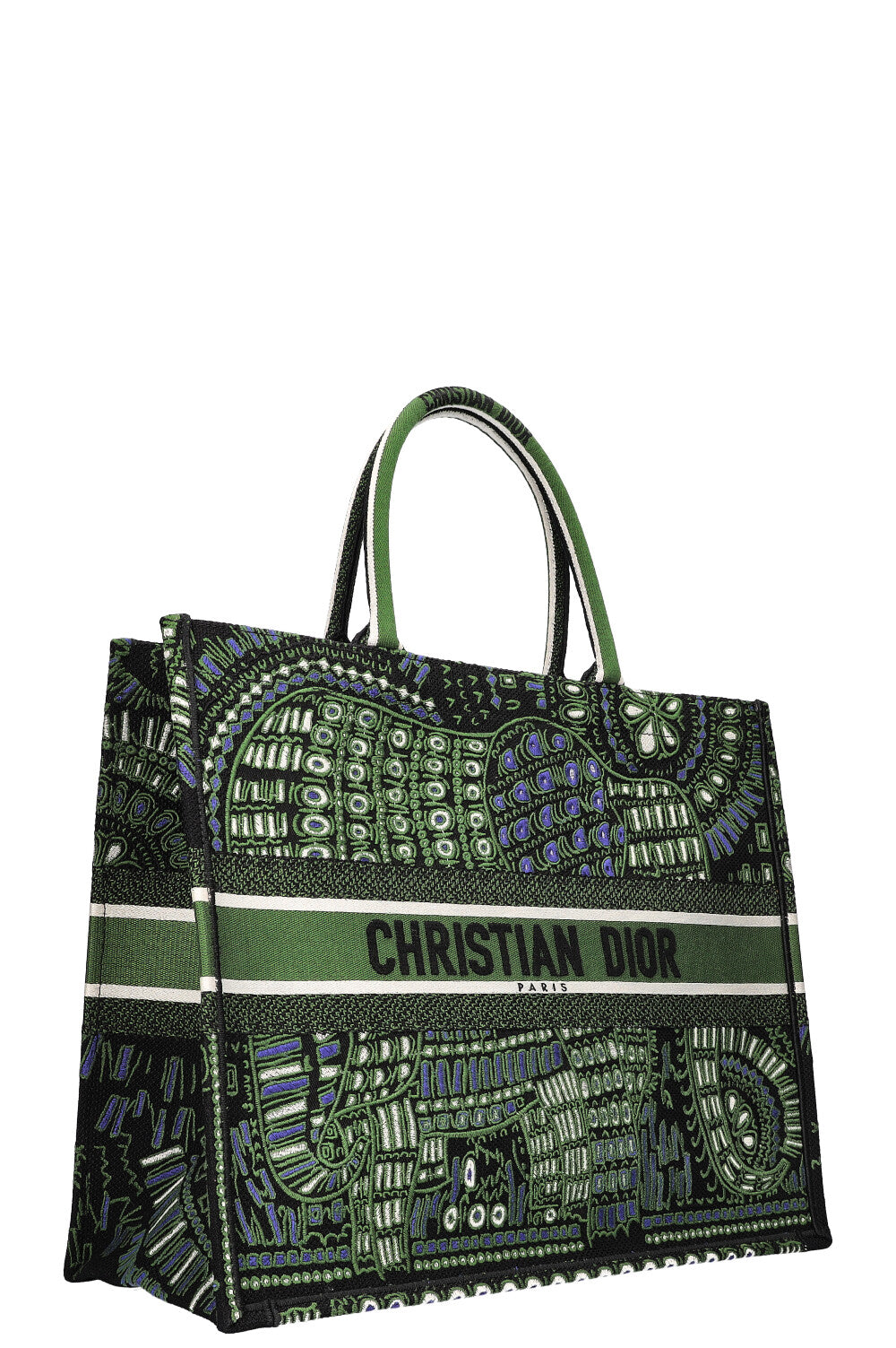 CHRISTIAN DIOR Book Tote Green