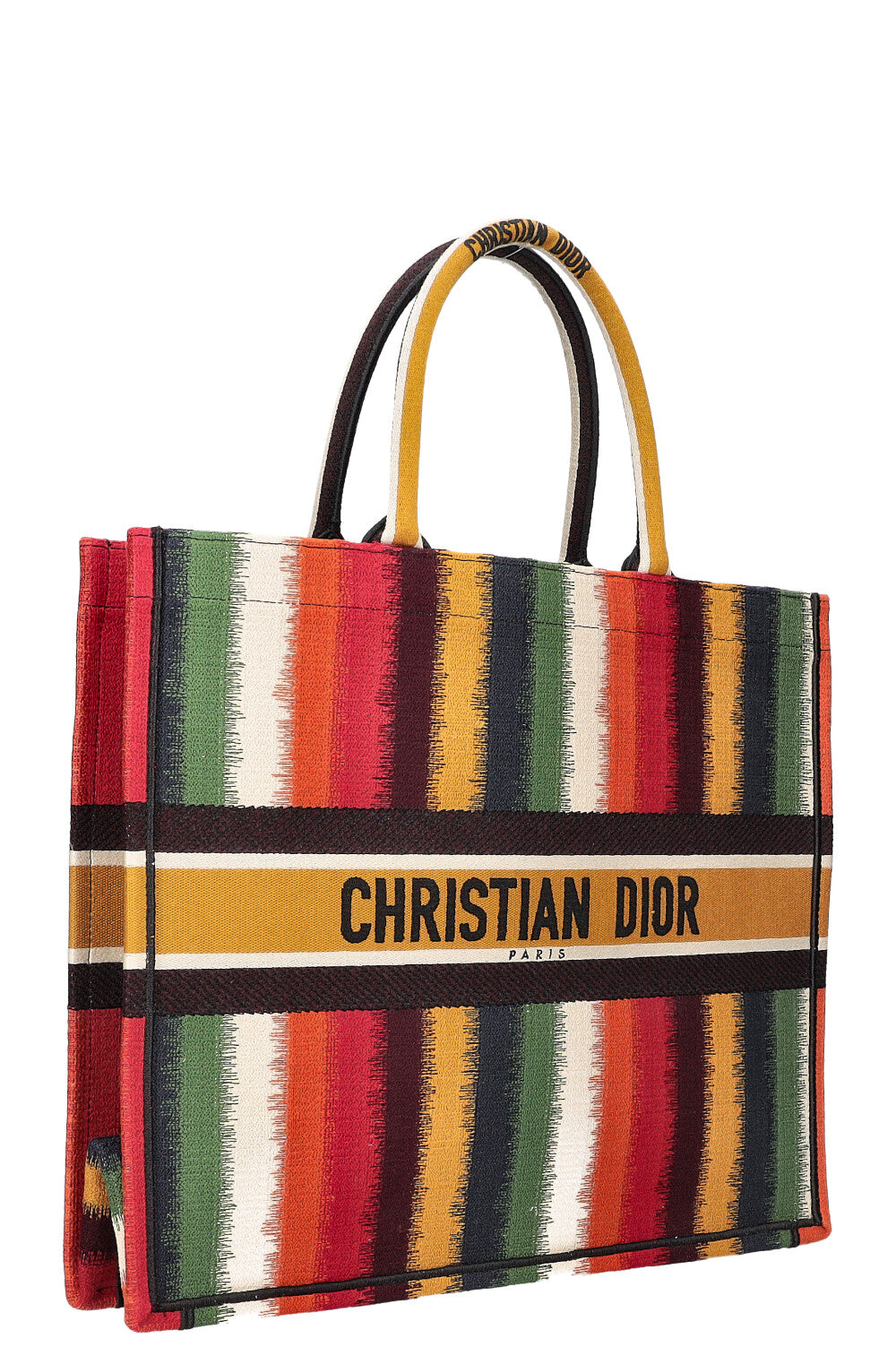 CHRISTIAN DIOR Book Tote Striped Multicolor