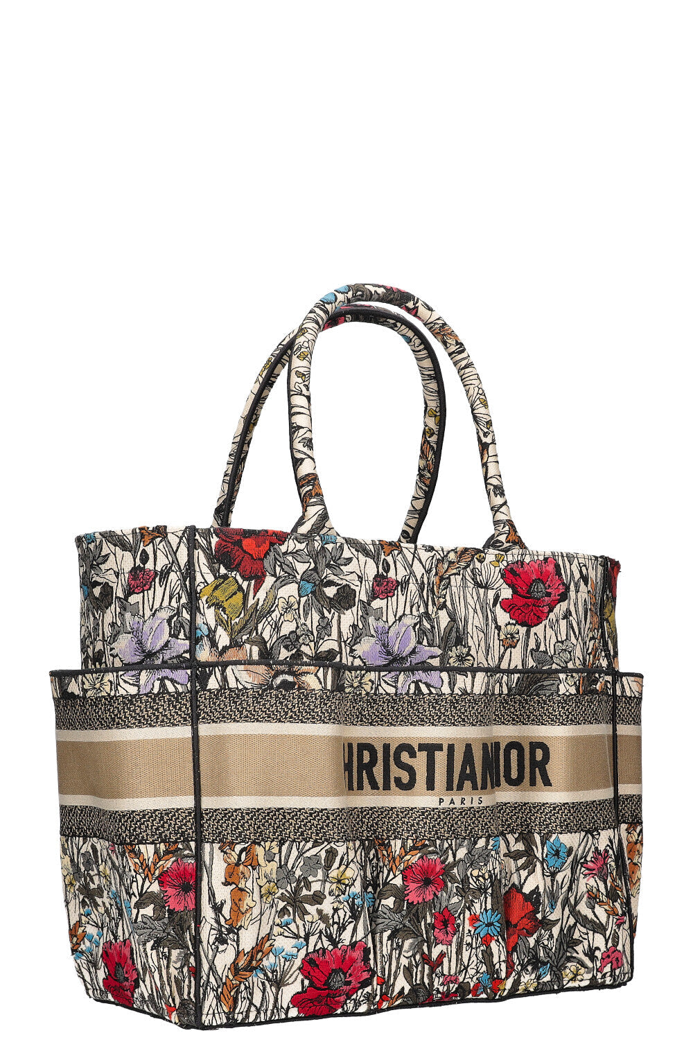 CHRISTIAN DIOR Catherine Book Tote Beige