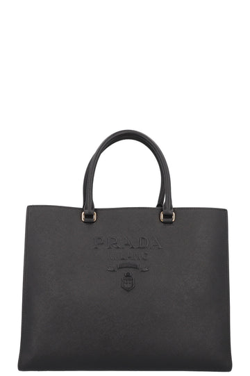 Prada Tote Bag Saffiano Leather Black