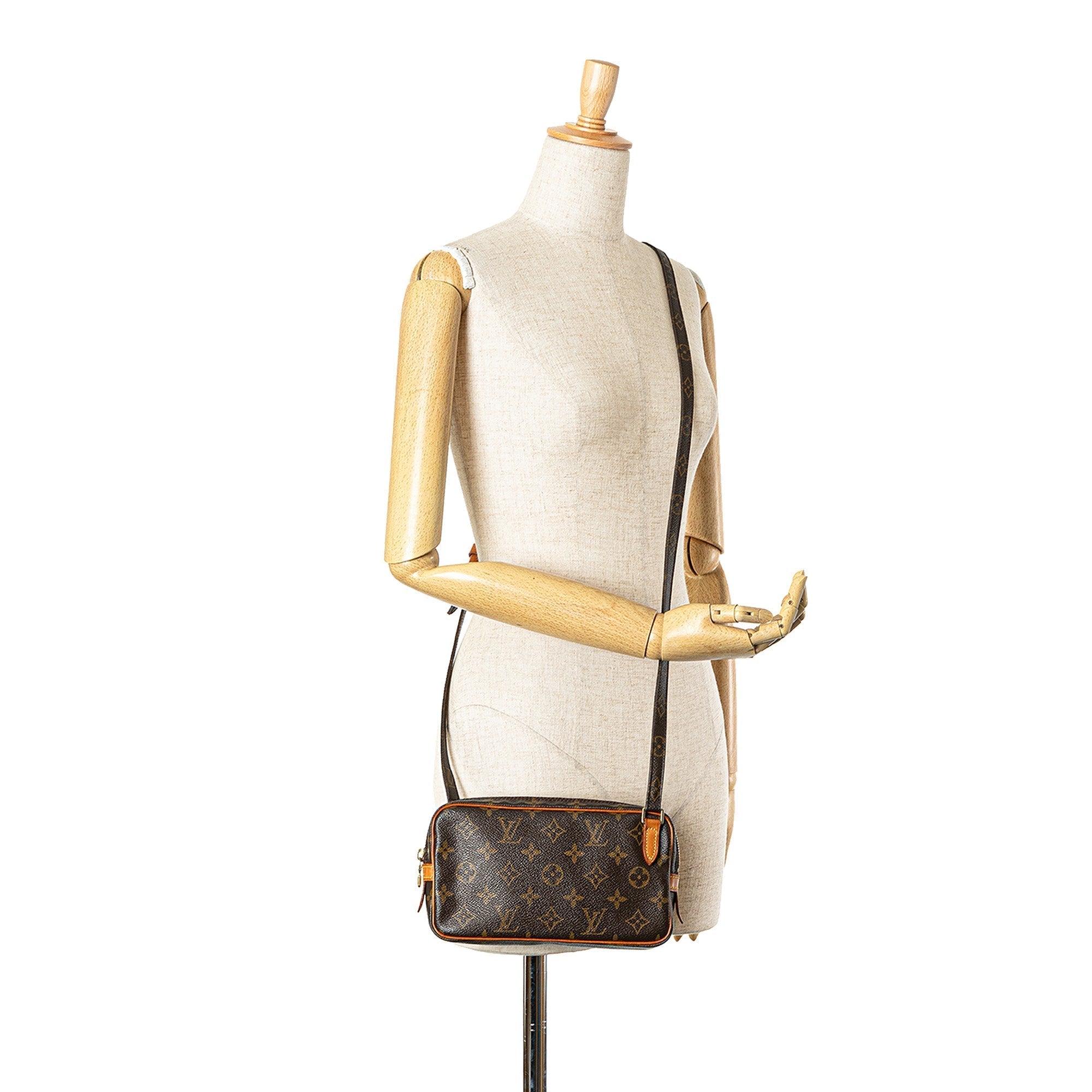 Brown Louis Vuitton Monogram Pochette Marly Bandouliere Crossbody Bag