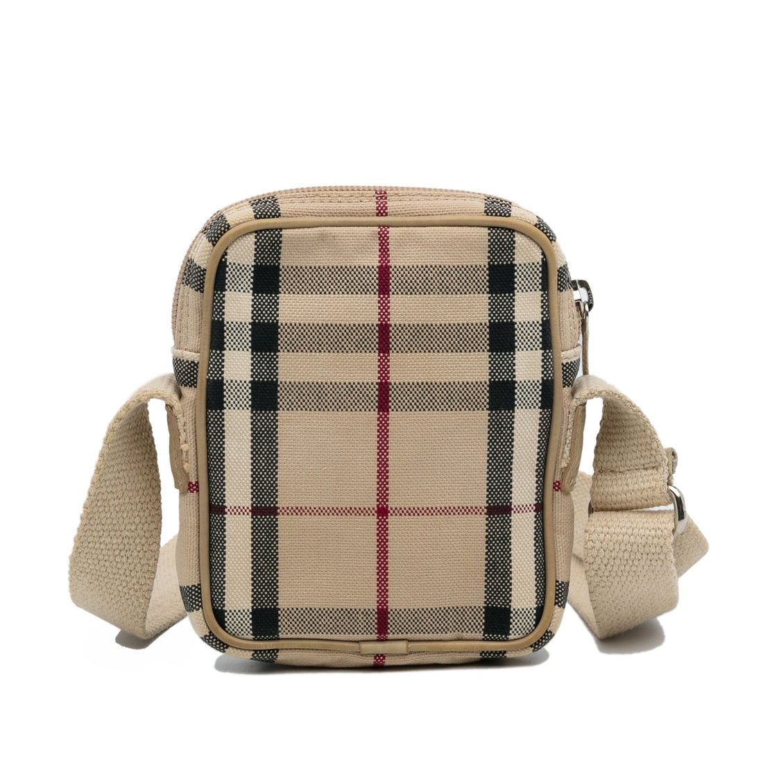 Burberry Crossbody Bag Brown Candy Check Canvas