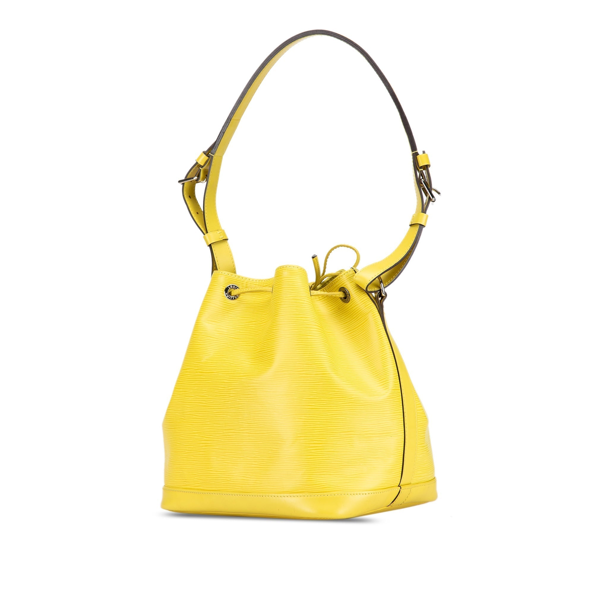 Yellow Louis Vuitton Epi Noe BB Bucket Bag