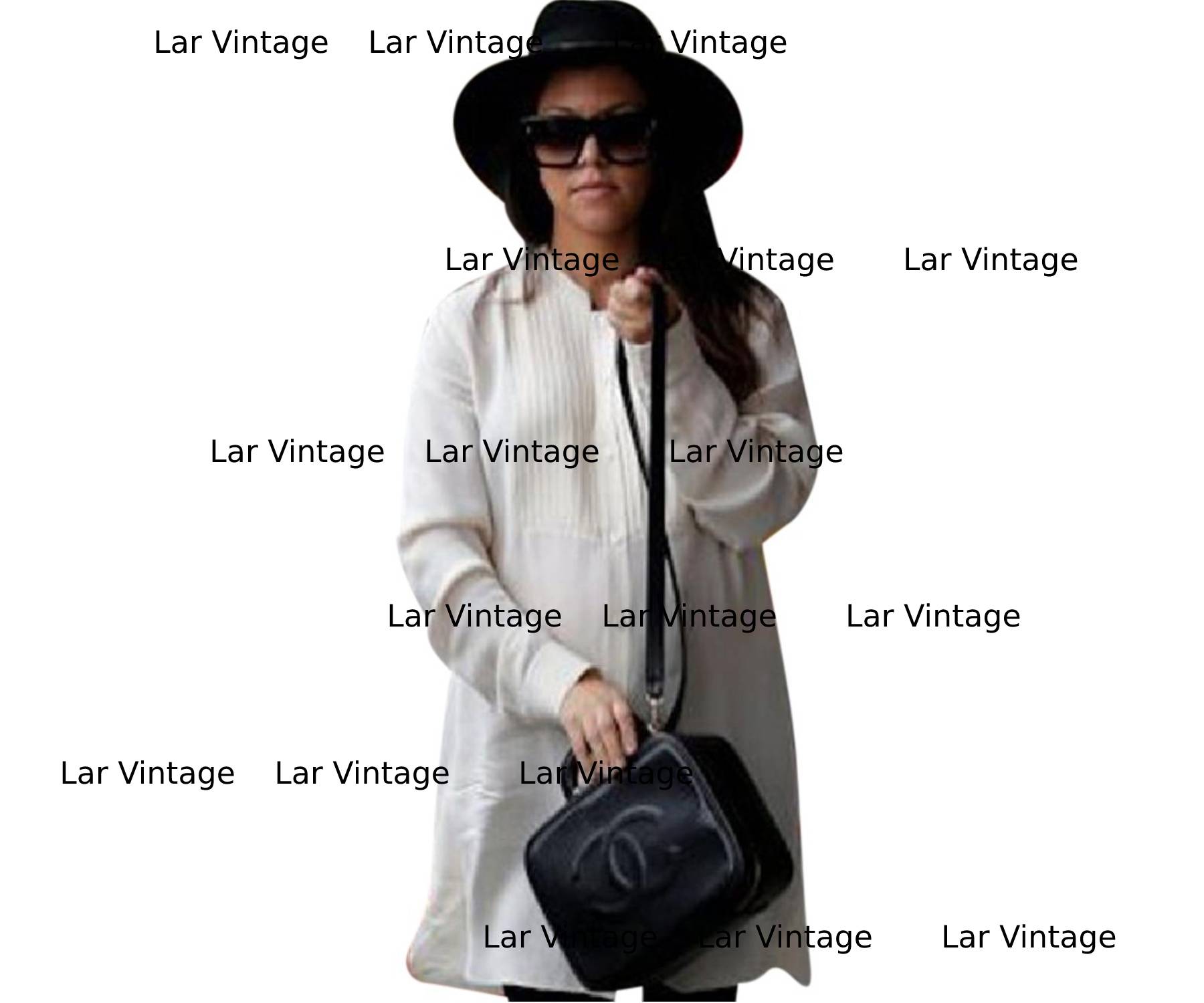 CHANEL Vintage Black Patent Leather Vanity Case Shoulder Bag