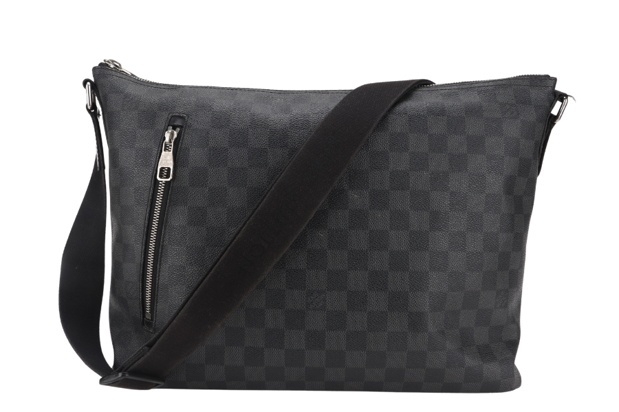 LOUIS VUITTON N41105 MICK GM DAMIER GRAPHITE MESSENGER BAG CANVAS NO DUST COVER