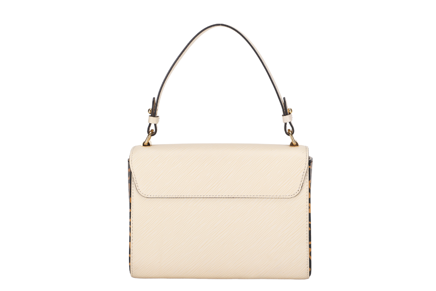 LOUIS VUITTON M53928 TWIST MM SIZE BEIGE JUNGLE PRINT EPI LEATHER GOLD HARDWARE WITH CHAIN