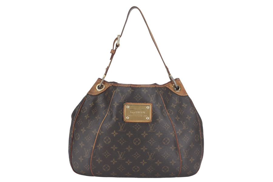LOUIS VUITTON GALLIERA SHOULDER BAG PM MONOGRAM COATED CANVAS GOLD HARDWARE NO DUST COVER