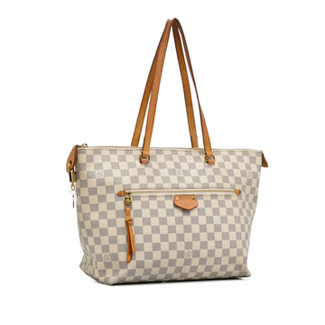 White Louis Vuitton Damier Azur Iena MM Tote Bag