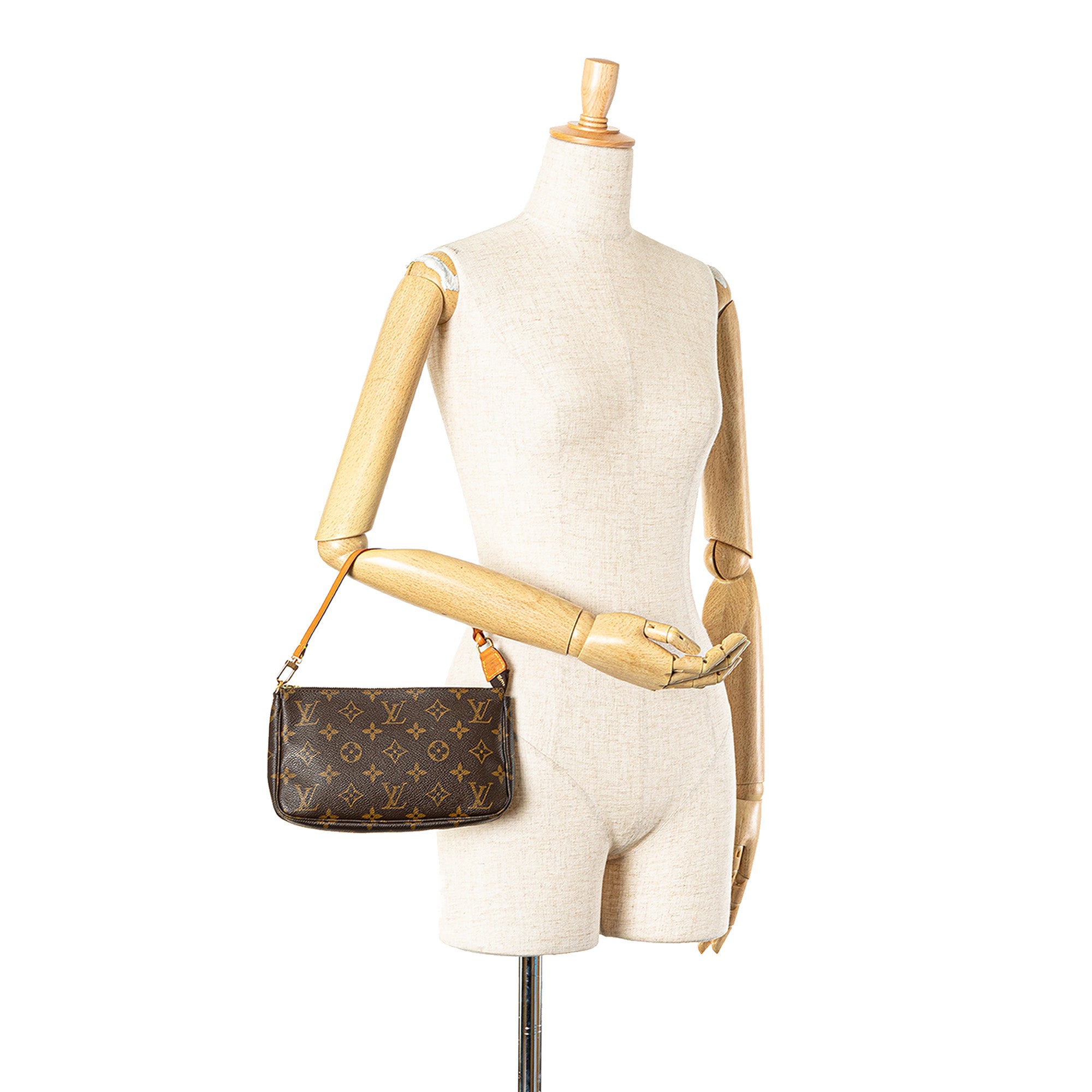 Brown Louis Vuitton Monogram Pochette Accessoires Shoulder Bag