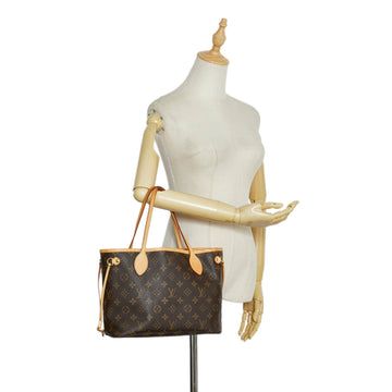 LOUIS VUITTON Monogram Neverfull PM Brown