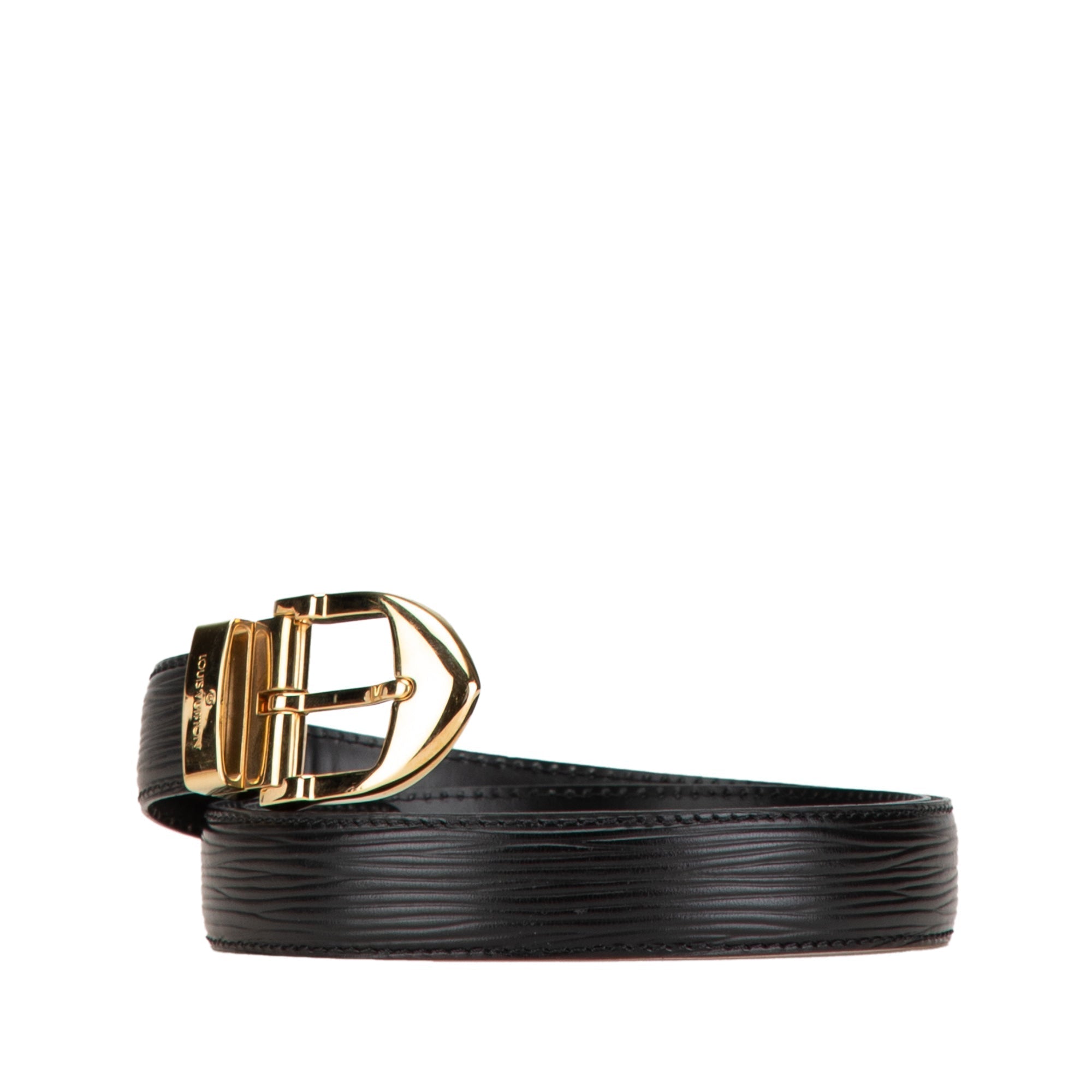 Black Louis Vuitton Epi Ceinture Belt