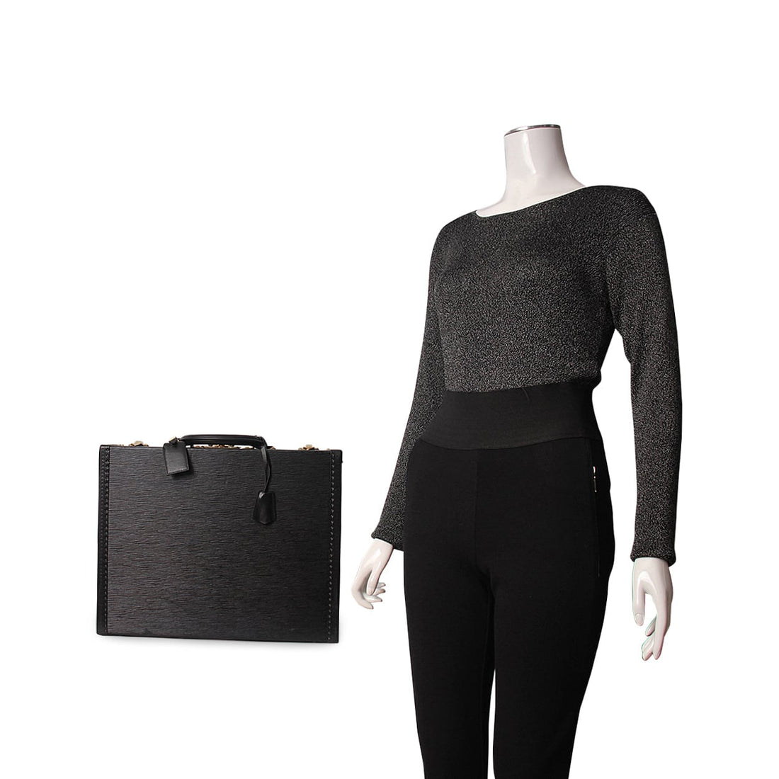 LOUIS VUITTON Vintage Epi President Briefcase Noir