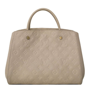 LOUIS VUITTON Montaigne Beige Leather Handbag