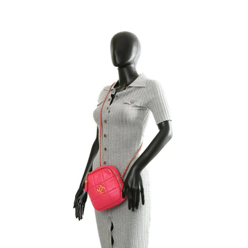 Chanel Diamond Crossbody Chain- Pink