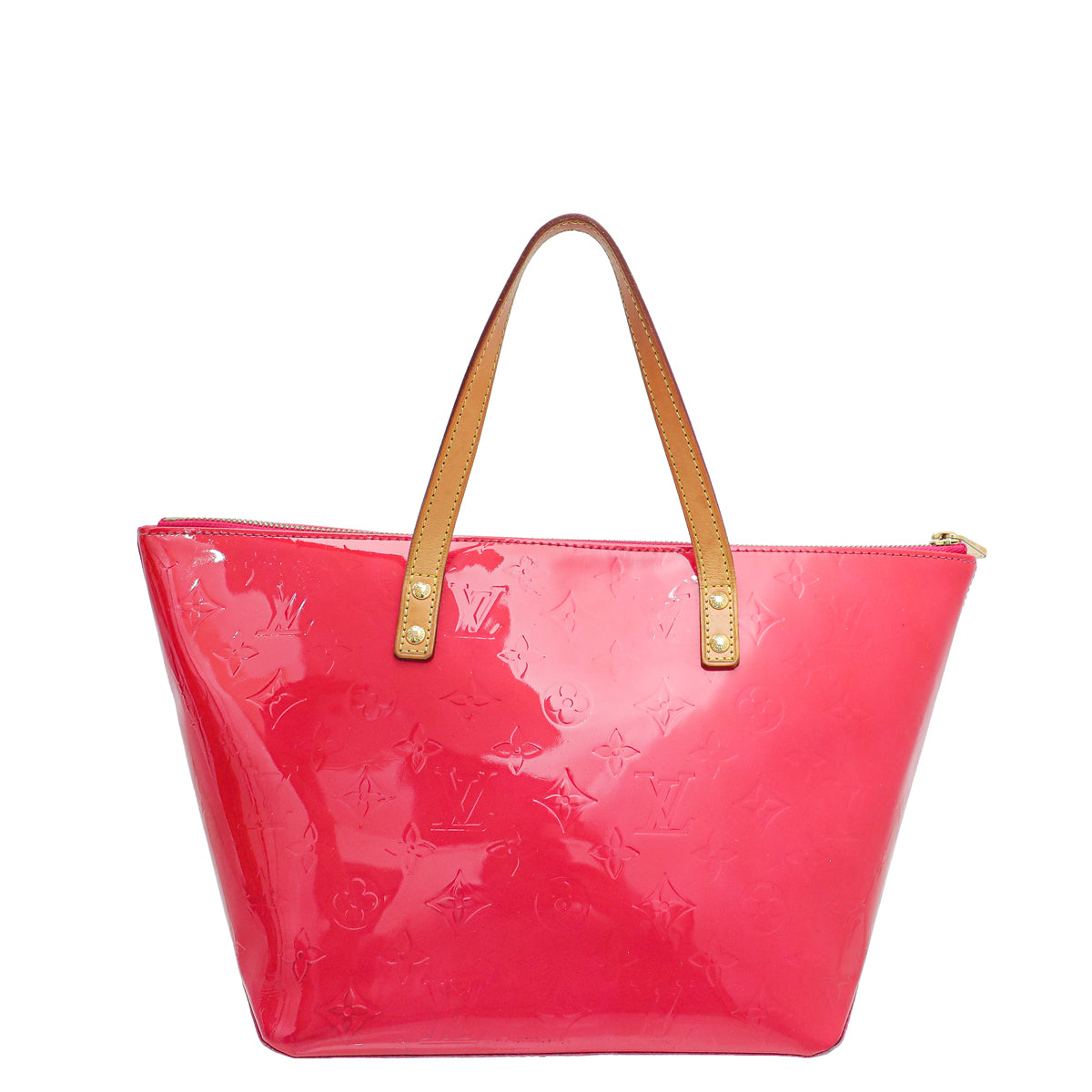 Louis Vuitton Rose Pop Monogram Vernis Bellevue PM Bag