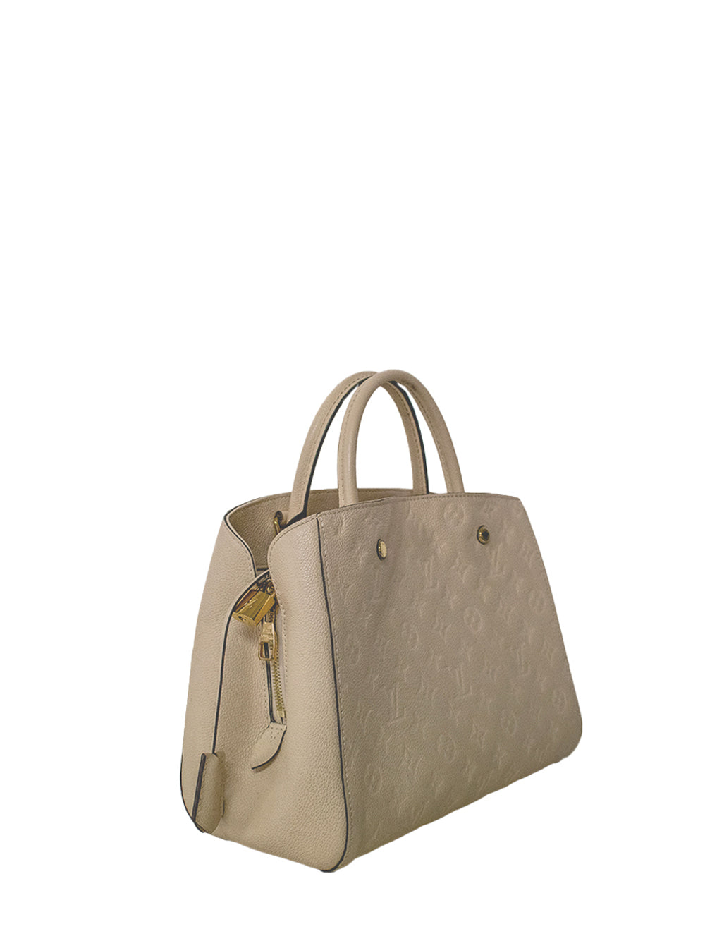LOUIS VUITTON Montaigne Beige Leather Handbag