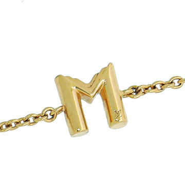 Louis Vuitton Gold Tone LV & Me Letter M Bracelet