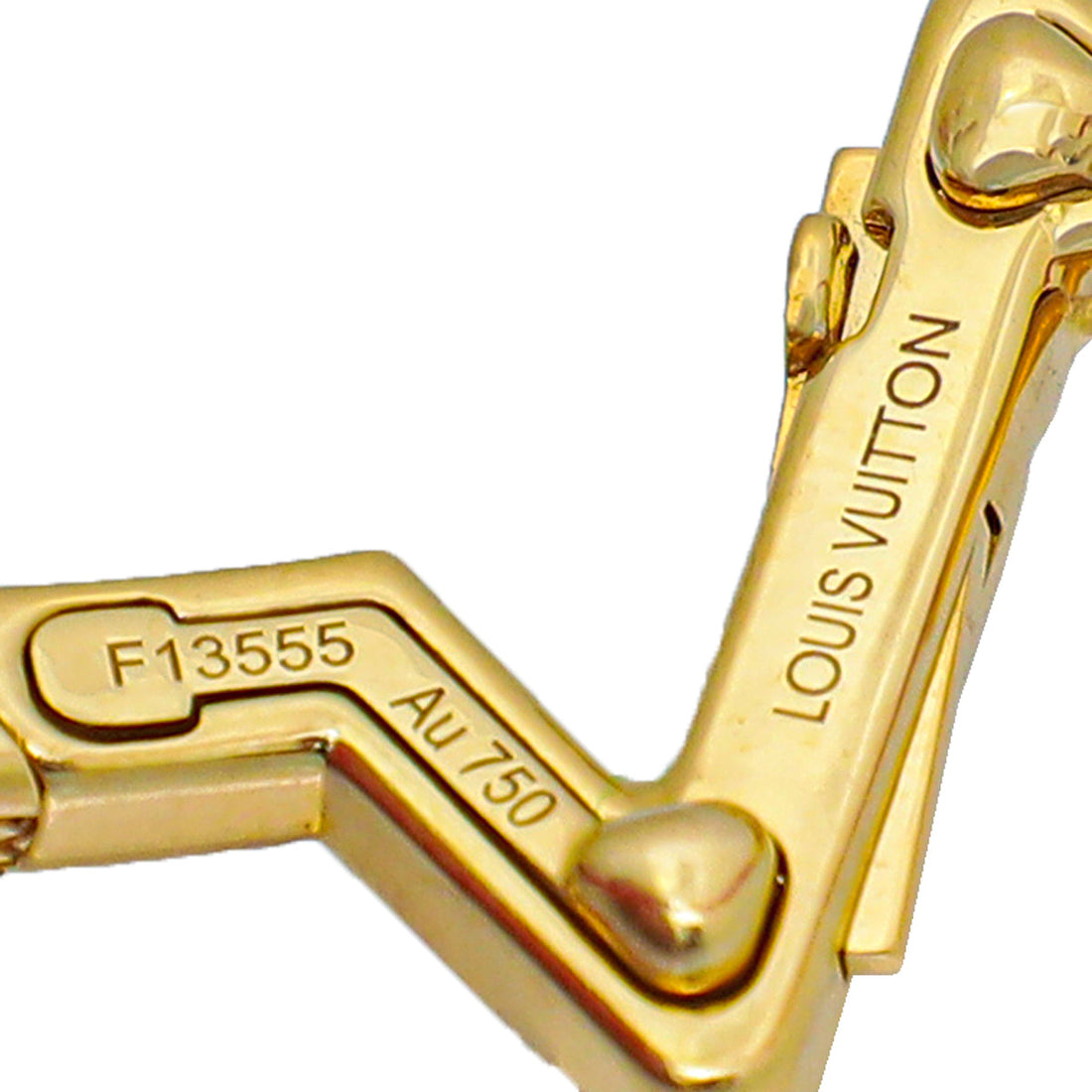 Louis Vuitton 18K Yellow Gold Volt Upside Down Play Small Bracelet 15