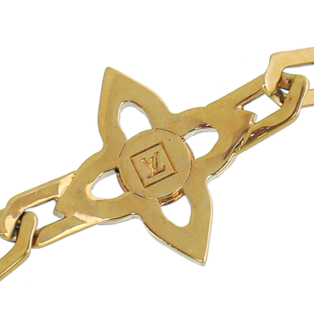 Louis Vuitton Gold Swarovski Crystal Flower Power Bracelet