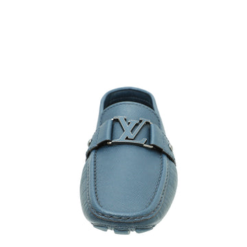 Louis Vuitton Navy Blue Monte Carlo Leather Moccasin 7