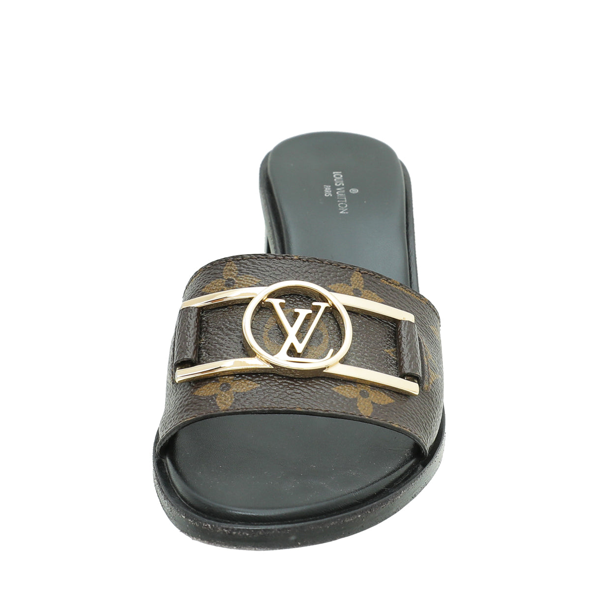 Louis Vuitton Monogram Lock It Mules 37.5