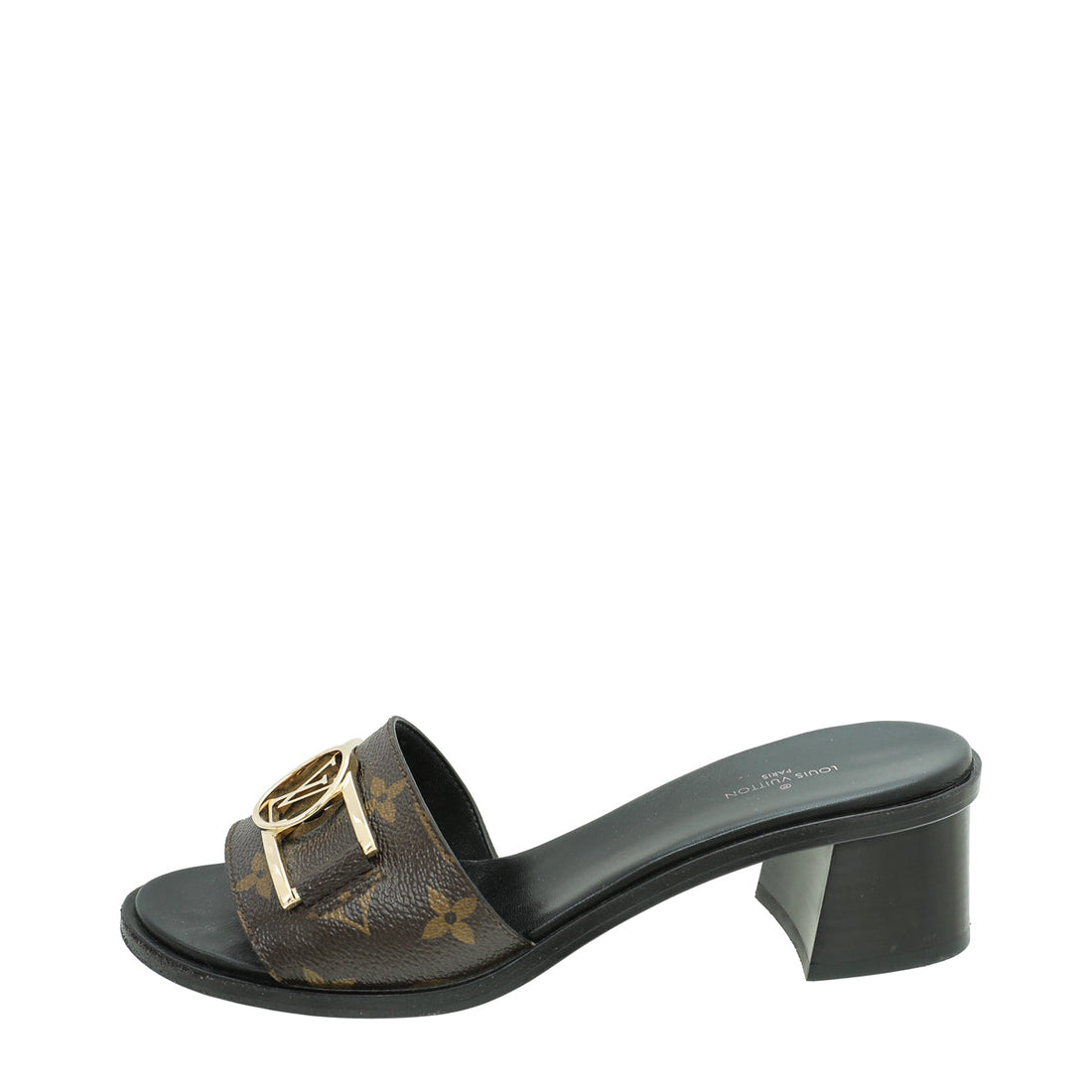 Louis Vuitton Monogram Lock It Mules 37.5