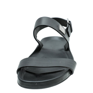 Louis Vuitton Black Flat Sandal 8