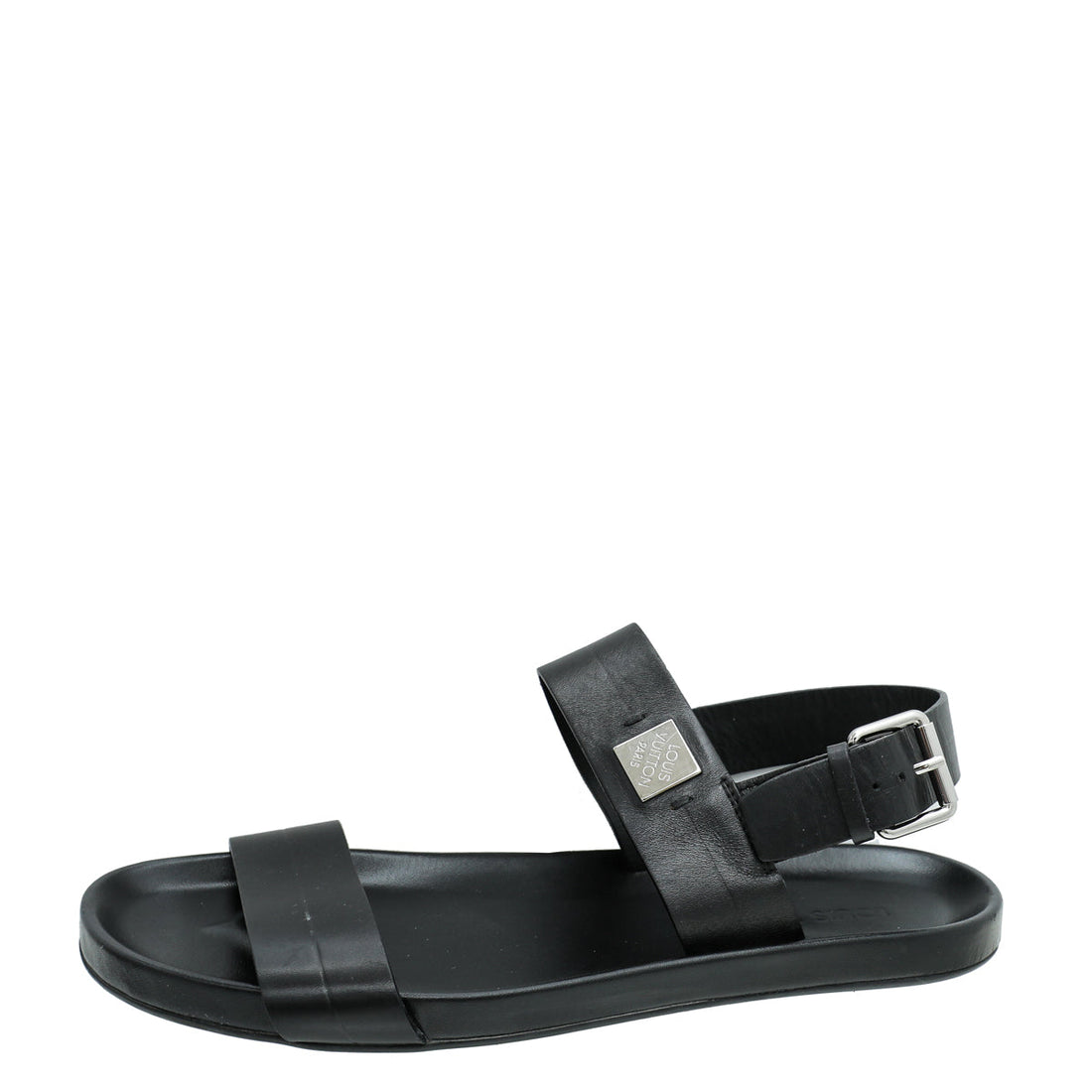 Louis Vuitton Black Flat Sandal 8